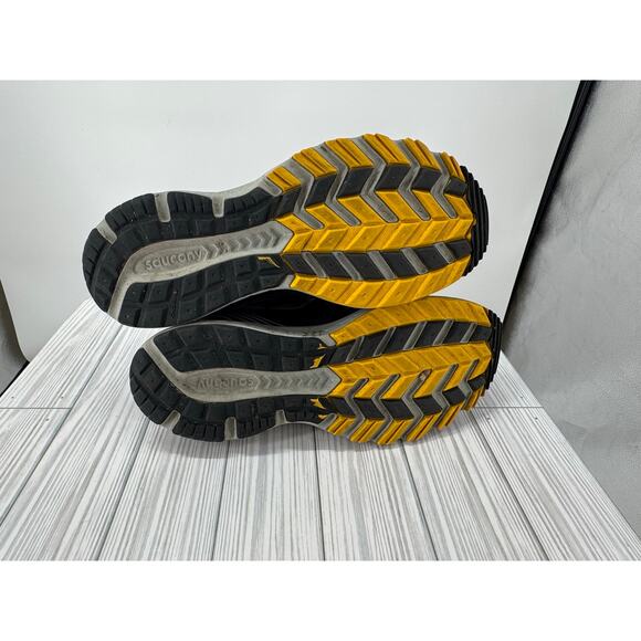 Saucony Cohesion Men's Sz 10 Running Shoes Black S25339-1 Mesh Lace-Up Sneakers - Picture 2 of 10